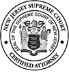 New Jersey Supreme Court certified Attorney | Seal of the Supreme Court of New Jersey